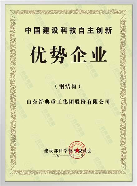中国建筑科技自主创新优势企业